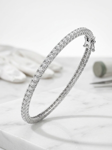 Pulsera de Tenis con Diamante Cultivado en Laboratorio de 5.23 Ct, Certificado IGI, Oro Amarillo, Blanco o Rosa de 9K, Unisex, para Compromiso o Boda - Product Image 6