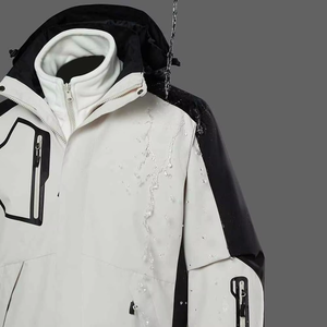 Combinaisons de ski imperméables 2026 pour femmes, combinaison de snowboard d'hiver à capuche zippée multi-panneaux, combinaison de ski unie pour femmes et hommes - Product Image 3