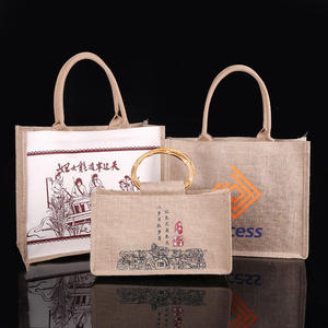 Bolsa de Compras de Yute Orgánico con Cierre Superior y Asas Suaves - Product Image 3