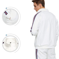 Ensemble de survêtement streetwear slim fit pour homme Ville Sports, 100% coton molletonné 300 GSM, séchage rapide, logo personnalisé sérigraphié sur le devant
