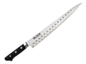 SLICE |   Cuchillo de Chef Japonés Moderno SEKI KNIVES, Seki Sujihiki de 10.63 Pulgadas (27 cm), Acero Inoxidable con Acabado Satinado, Ambidiestro - Product Image 1