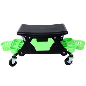 Sedile Mobile con Ruote per Meccanici, con Vassoio Portautensili Rimovibile, Ideale per Officine e Riparazioni Auto - Product Image 2