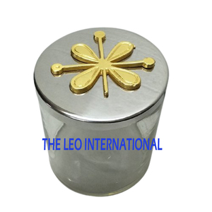 Gorgeous Look High Quality Clear Glass Canister With High Grade Gold Plated Metal Base And Heart Design Food <b>Storage</b> Kitchenware - Product Image 2