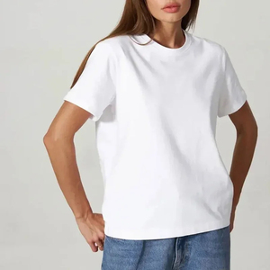 High Quality <b>Women</b> Streetwear Fashionable Jersey T-Shirts Short Sleeves Summer 100% Cotton Breathable Eco-Friendly Appliques - Product Image 2