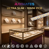 Ruban LED SMD 10 mm à 240 LED super lumineux pour éclairage d'armoire, bande lumineuse LED intelligente, petite bande LED SMD2216 super étroite à 240 LED