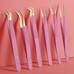Pinzas Profesionales de Acero Inoxidable para Pestañas – Herramienta de Precisión para Extensiones de Pestañas y Salones de Belleza - Product Image 4