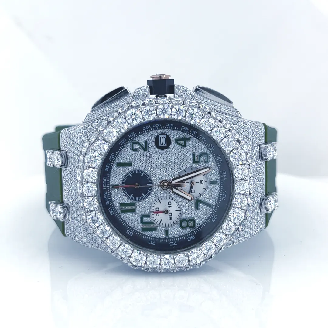 Orologio di design Premium di alta qualità per uomo e donna Pass Diamond Tester Vvs Moissanite Diamond Hip Hop orologi con elastico