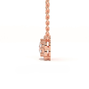 Aarinya - Colgante de Mariposa Moderno para Uso Diario/Oficina, Certificado IGI, Oro Rosa de 9K, Diamante, Regalo de Boda, Fiesta, Cumpleaños, Pequeño - Product Image 5