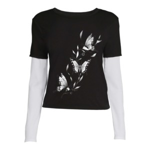 Camiseta de Manga Larga para Mujer, Cuello Redondo, Algodón Premium, Informal, para Uso Diario, Cómoda, Transpirable, Moderna - Product Image 5