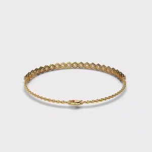 Classic Tennis <b>Bracelet</b> Diamond Moissanite Tennis <b>Bracelet</b> 14k Dainty Gold Diamond <b>Bracelet</b> Jewelry Perfect Gift - Product Image 3
