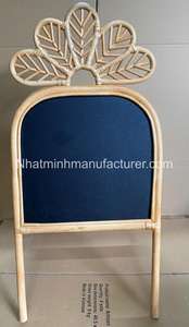 Pizarra infantil hecha de ratán natural, pizarra para estudiar, tablero de notas, letrero para cafetería. - Product Image 2