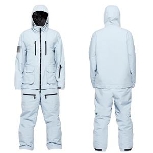 Nuevo Conjunto de Traje de Esquí Unisex para Invierno, Chaqueta de Esquí y Pantalones de Snowboard, Impermeable y Transpirable, con Capucha y Cremallera, en Poliéster/Nylon -Tex - Product Image 1