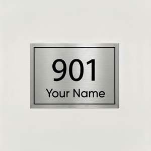 Placa de Identificación Personalizada Gugan, Placa de Nombre Dorada - Product Image 2