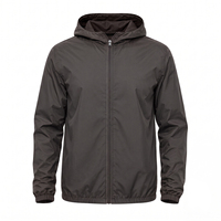Veste coupe-vent de course personnalisée, col montant, imperméable, légère, coupe-vent, séchage rapide, pour l'entraînement, la gym, les sports