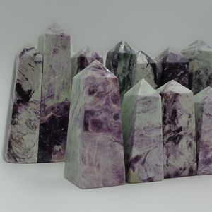 Obelisco de Kammererita Natural Hecho a Mano, Torre de Cristal Púrpura Raro, Piedra Curativa, Reiki, Meditación, Energía, Decoración Feng Shui, Venta al por Mayor - Product Image 3