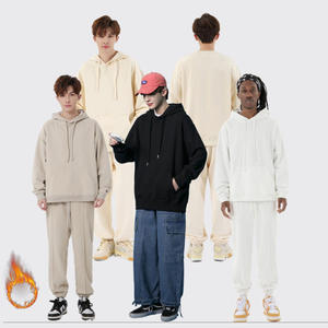 High Quality 400Gsm Streetwear Unisex Men's 100% Cotton Fleece Drop Shoulder <b>String</b> Pullover <b>Hoodie</b> Custom Printed Breathable - Product Image 2