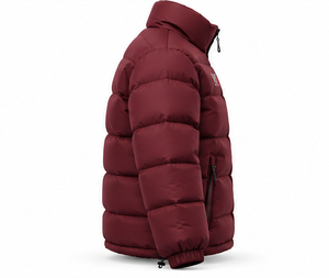 Chaqueta Acolchada Premium para Hombre, Invierno, Color Sólido, Cuello Alto, Cierre de Cremallera, Resistente al Viento, Informal, Gruesa, Relleno de Poliéster, OEM - Product Image 3