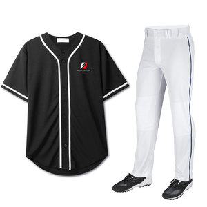 Uniforme de Béisbol de Poliéster Resistente para Hombre con Pantalones de Jersey Cómodos, Número y Logotipo Personalizados, Transpirable y Ligero - Product Image 1