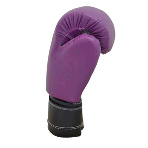 Gants de boxe en cuir bleus et jaunes à lacets pour adultes, pour l'entraînement - Product Image 5
