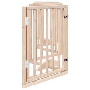 Barrière pliable pour chien en bois de peuplier à 6 panneaux avec porte, 118,1 pouces, barrière et enclos pour animaux de compagnie - Product Image 5