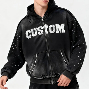 Ropa Deportiva Profesional Transpirable, Impermeable, de Secado Rápido, Sudadera con Capucha de Material Sólido con Impresión Personalizada para Hombre, Primavera - Product Image 6