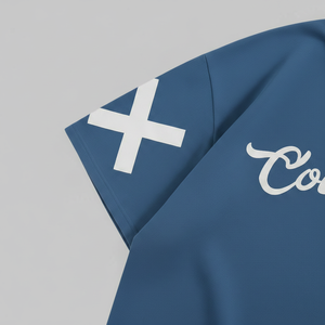 Chemise décontractée unie en coton respirant pour homme, à manches courtes, avec logo brodé sur le devant, style élégant pour le quotidien - Product Image 2
