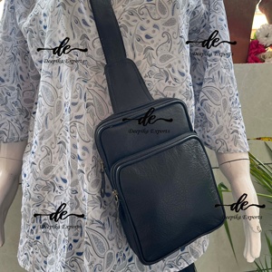 New Design Unisex Stylish Genuine Leather Shoulder Travel <b>Bag</b> Handbag Multi Uses Money <b>Bag</b> Stylish Useful <b>Bags</b> - Product Image 6