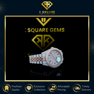 Montre de luxe automatique pour homme et femme, mouvement à quartz, résistante à l'eau, VVS, acier inoxydable, cristal saphir, diamant, revendeur de confiance - Product Image 2