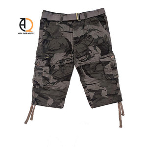 กางเกงคาร์โก้ขาสั้นหลายกระเป๋าแบบยุทธวิธี - Product Image 4