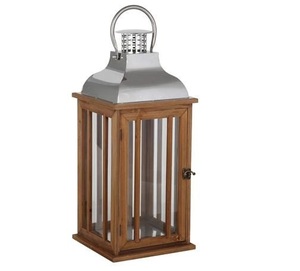 Classic Natural Wood Handmade <b>Bulk</b> Selling Portable Metal <b>Candle</b> Lantern With Brown Finish Lantern for Outdoor & Home Decor - Product Image 1