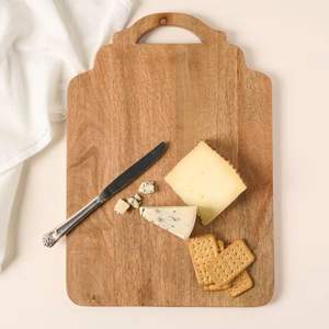 Planche à découper professionnelle en bois, design en bois naturel épais, idéale pour hacher, trancher les légumes, les fruits et la viande. - Product Image 6