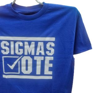 Camiseta gráfica Sigmas Vote para mujer, personalizada, de manga corta, cuello redondo, para concienciación sobre la votación de la hermandad, moda casual, venta al por mayor - Product Image 3