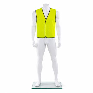 Chaleco de Seguridad No Reflectante, Estilo Básico Económico, Color Fluorescente, Poliéster Transpirable, Certificado EN, Detección de Agujas - Product Image 2