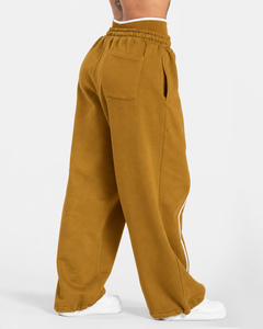 Wholesale <b>Women</b> Contrastline Zip <b>Jacket</b> Tracksuit Set Casual Two Piece Outfit Relaxed Fit Wide Leg Pants Matching Clothing - Product Image 6