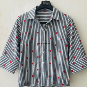 Hand Block Printed Shirt Stylish Shirts for Women Indian Hand Block Printed Soft Cotton Fabric Shirt on Sale at Best Price - Product Image 4