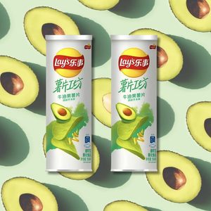 Lay's STAX Saveur Moutarde Avocat 90g Chips de pommes de terre croustillantes, collation de haute qualité, idéale pour la distribution en supermarchés et la vente au détail - Product Image 1