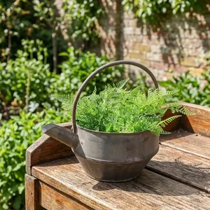 Arrosoir suspendu vintage en fer, pot de fleurs décoratif, conteneur de jardin pour la décoration de la ferme, de la maison, de l'hôtel et de la table basse - Product Image 6