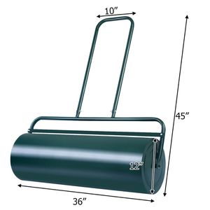 36 X 12 Inch Water-Filled Tow Lawn <b>Roller</b> Metal Push <b>Roller</b> <b>for</b> <b>Garden</b> Use - Product Image 6