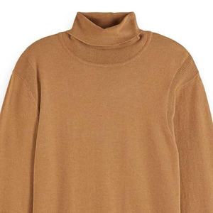 Custom Women Oversized <b>Mock</b> <b>Neck</b> Sweatshirt with Contrast Rib Collar Cuffs and Hem heavyweight fleece mockneck women sweatshirts - Product Image 3