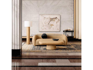 Table basse en béton de forme organique avec piétement sculptural, table centrale moderne pour intérieur et extérieur, mobilier design sur mesure - Product Image 2