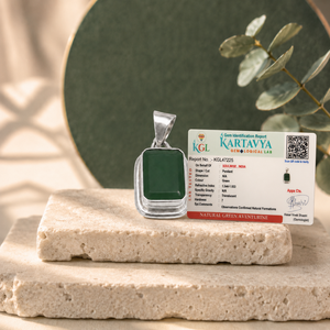 Colgante Hexagonal de Aventurina Verde, Piedra Preciosa, para Hinduísmo Religioso, Unisex, para Aniversarios y Otras Ocasiones - Product Image 3