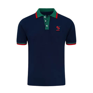 เสื้อโปโลผู้ชายผ้าคอตตอนผสมเนื้อสัมผัสนุ่มสบาย ระบายอากาศได้ดี เหมาะกับสภาพอากาศเย็น สไตล์ลำลอง คุณภาพสูง สำหรับใส่ทุกวัน - Product Image 1