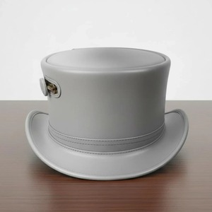 Sombrero de Copa de Cuero Personalizado, Diseño Clásico de Corona Alta para Colecciones Promocionales, Etiquetas de Moda y Suministro al por Mayor - Product Image 2