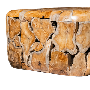 ARTERRA CT-005 Handcrafted Rustic Teak Root Coffee <b>Table</b> with Natural Texture and Artisan Design - Product Image 4