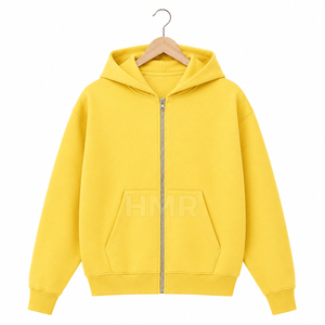 Sweat à capuche zippé léger unisexe HMR Sorority Sisterhood, couleur unie, style streetwear, coupe classique, en polaire. - Product Image 5