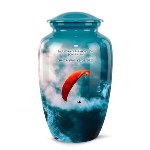 Urnas de Cremación de Diseño Personalizado, Último Modelo en Venta, para Cenizas Humanas, Artículos Funerarios, Urna de Cremación de Metal para Almacenamiento - Product Image 4