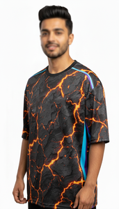 Custom Mens Lightning Sublimation Sports <b>T</b> <b>Shirt</b> Quick Dry Polyester Graphic Running Gym Fitness Performance Athletic Training - Product Image 5