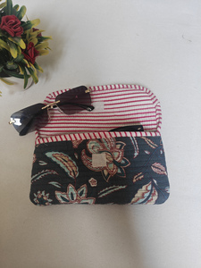 Shree Balajee Garments Stripe Green Quilted <b>Sunglasses</b> <b>Case</b> <b>for</b> Women | Handmade Cotton Eyewear Pouch Model Q P-1 Rectangle - Product Image 5