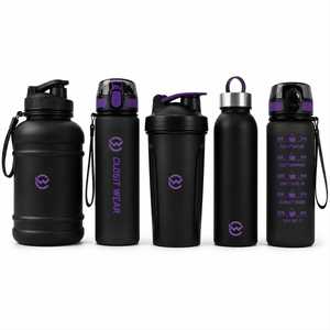 <b>Drawstring</b> <b>Backpack</b> with Water Bottle Pocket and Half Finger Gloves Storage for Gym High Quality Training Breathable Sports - Product Image 3
