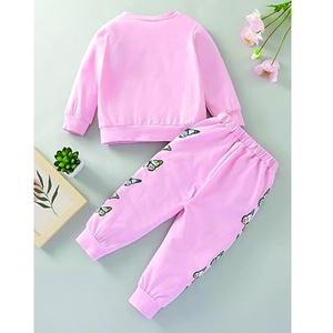 Conjunto de ropa de bebé niña sudadera de manga larga Top + chándal pantalones niños 2 uds traje de chándal con estampado de mariposa - Product Image 5